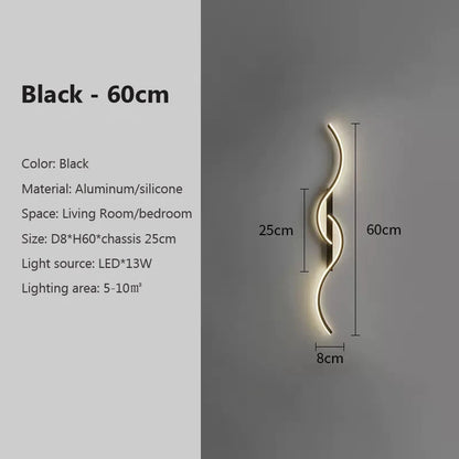 Modern LED Long Strip Wall Sconce Lamp