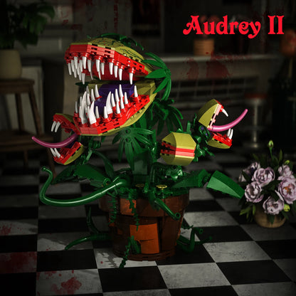 Audrey II Piranha Plant Building Blocks Set (629 Pieces)