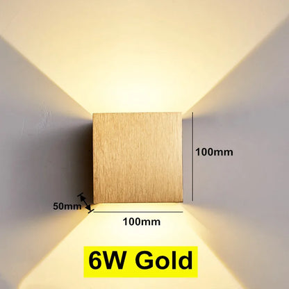 Aluminum Cube LED Wall Sconce – Indoor Light