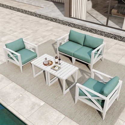 Outdoor Aluminum Sectional Set