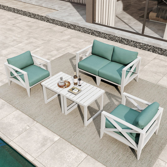 Outdoor Aluminum Sectional Set