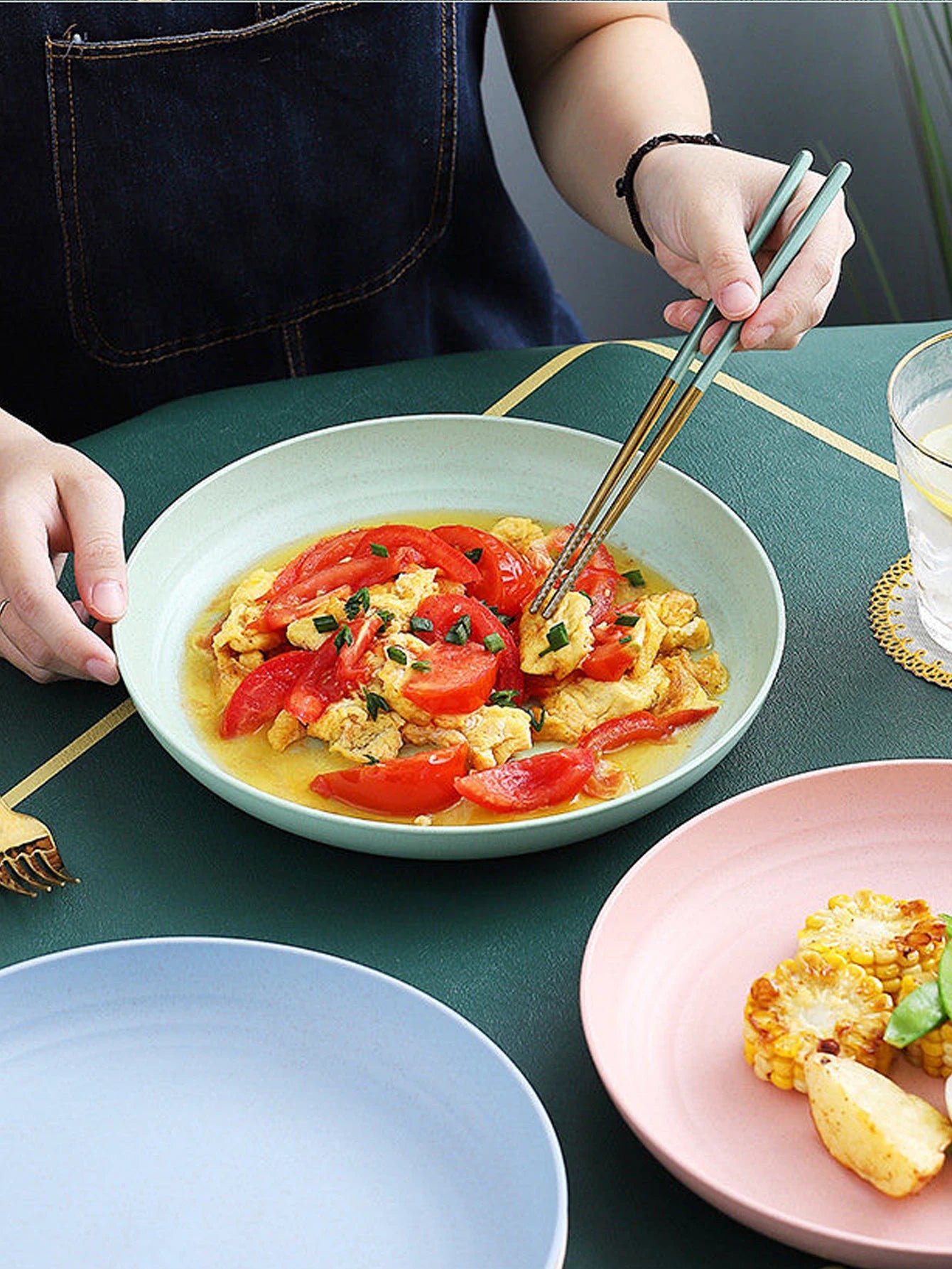 Microwave & Dishwasher Safe Wheat Straw Plates