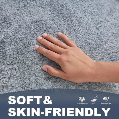 Giant Memory Foam Bean Bag Chair – Grey Two-Tone