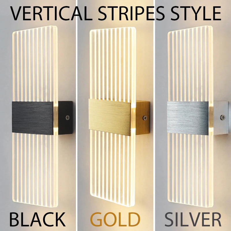 Modern Acrylic LED Wall Light 6W