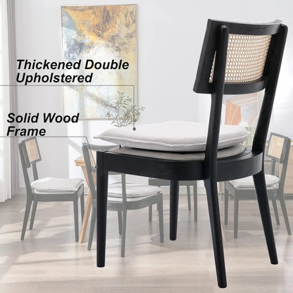 Farmhouse Linen Dining Chairs (Set of 2)