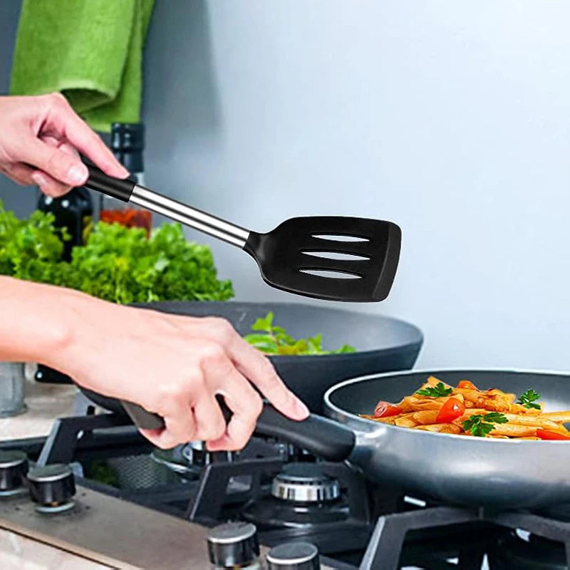 2PCS Nonstick Silicone Cooking Spatulas