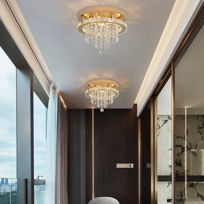 Black Crystal Branch Ceiling Light