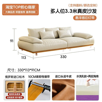 White Lazy Sofa – Mid Century Designer Style