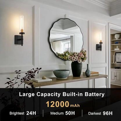 Set of 2, Battery Operated Dimmable Lights with Remote,
