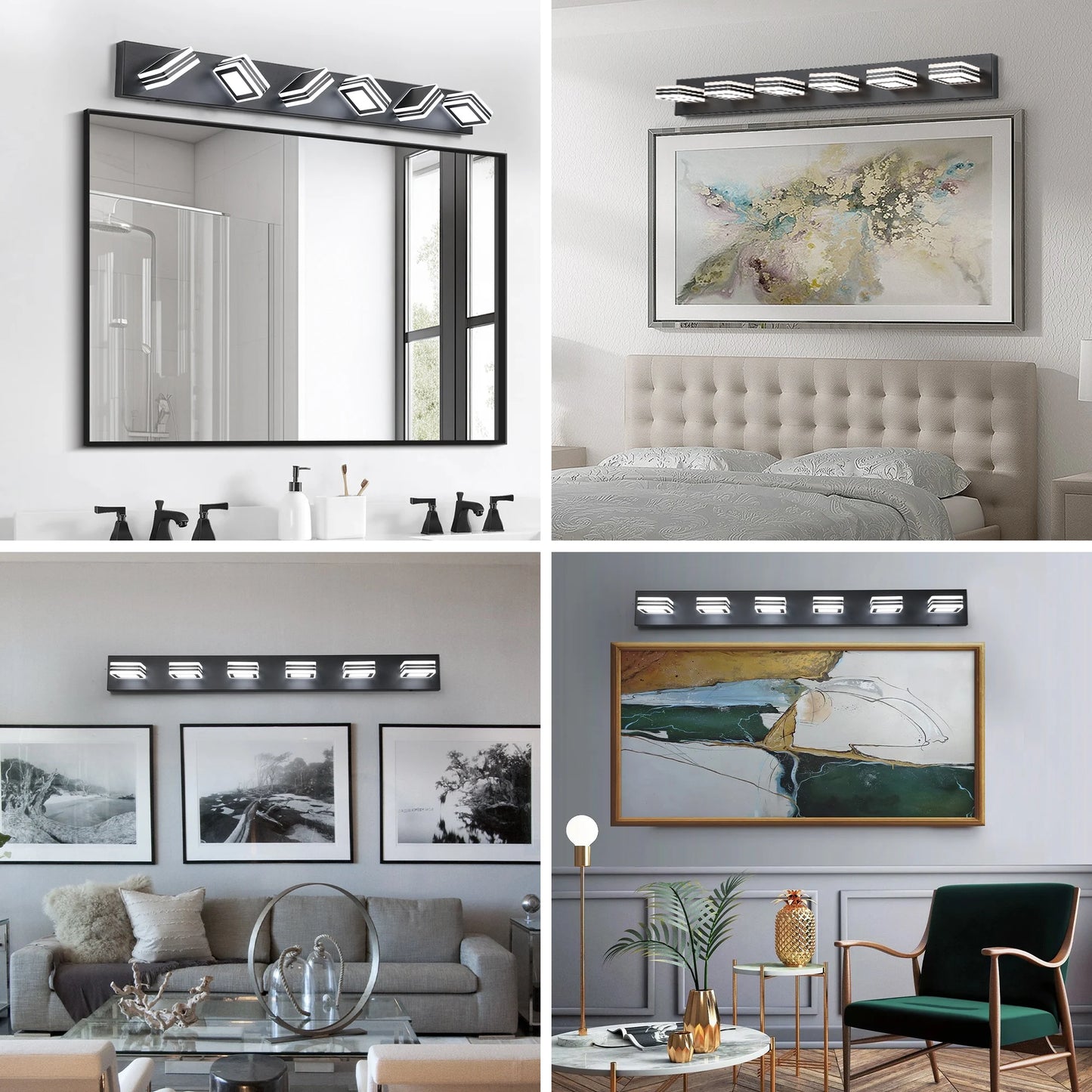 Modern LED Vanity Light - 5 CCT Bathroom Wall Fixture,