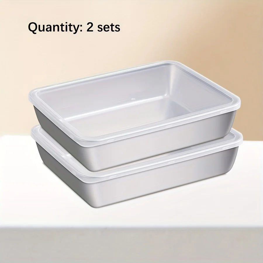 3PCS Stainless Steel Food Containers