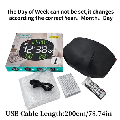 Digital Wall Clock with Weather Display