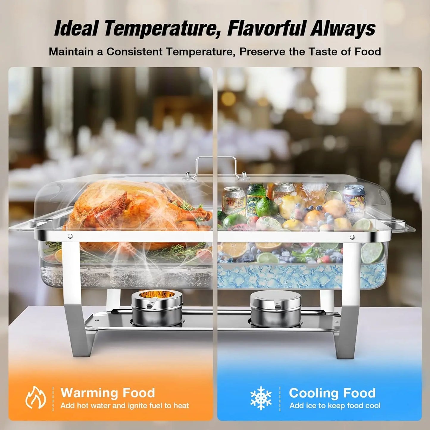 Food Warmer Kit with Lids (2/4/6 Pack)