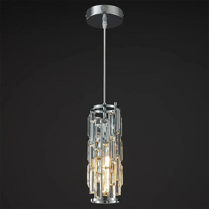 Crystal Pendant Hanging Light for Dining & Bedside
