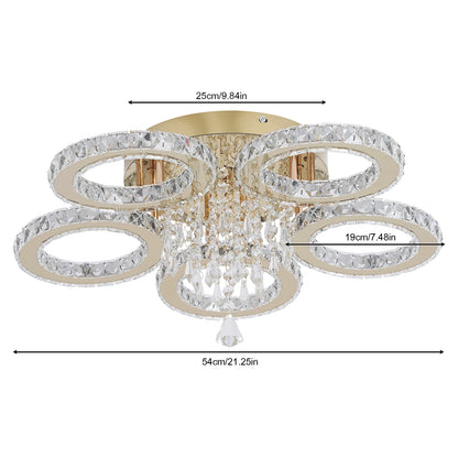 Modern Crystal Ceiling Chandelier Pendant Light