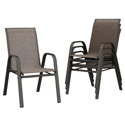 4-Piece Stackable Patio Chairs Set