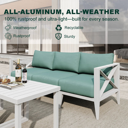 Outdoor Aluminum Sectional Set