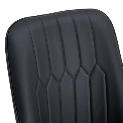 Black Leather Dining Chairs Set of 4