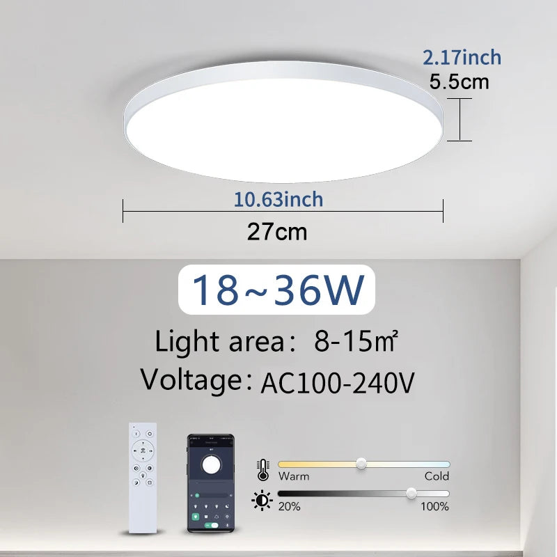 MARPOU Smart LED Ceiling Light with Remote