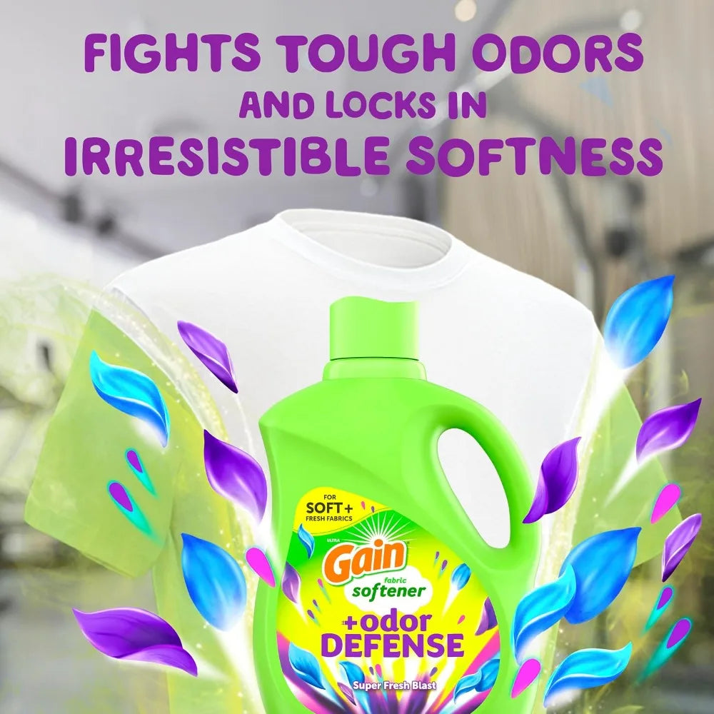 2-in-1 Liquid Fabric Softener, 140 fl oz, 190 Loads
