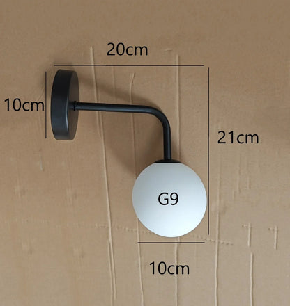 Modern Nordic Glass LED Wall Lamp