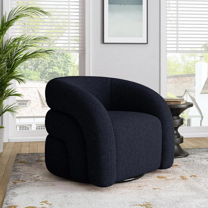 Small Swivel Barrel Accent Chair – No Assembly