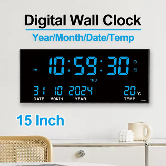 14" Large LED Digital Wall Clock
