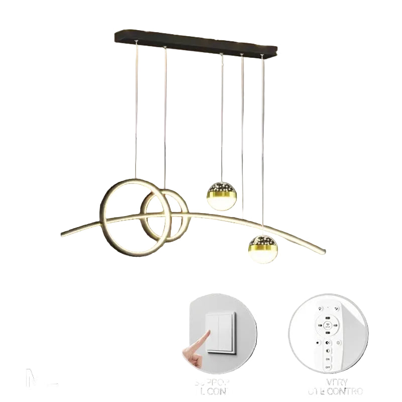 Long Strip Bar Pendant Lighting Fixture