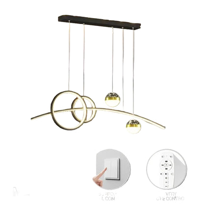 Long Strip Bar Pendant Lighting Fixture