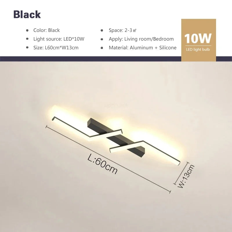 Modern LED Line Ceiling Lamp modern