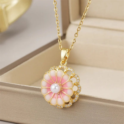 Micro Inlaid Zircon Butterfly Necklace