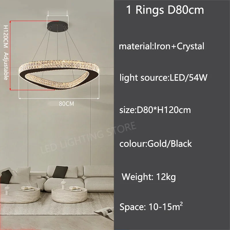 Modern Luxury Pendant Chandelier for Living Room