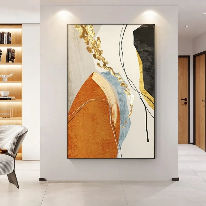 Hand-Painted Abstract Oil Canvas Art