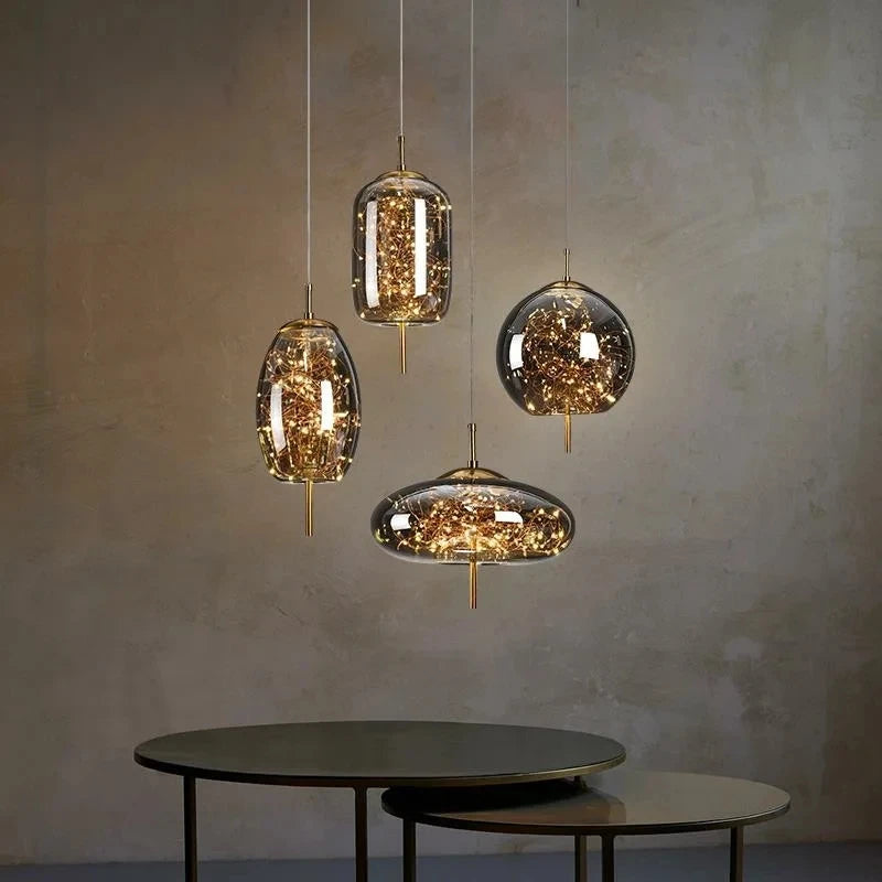 Modern Glass LED Pendant Ceiling Light