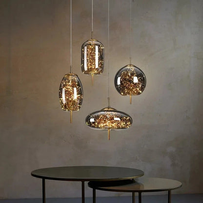 Modern Glass LED Pendant Ceiling Light