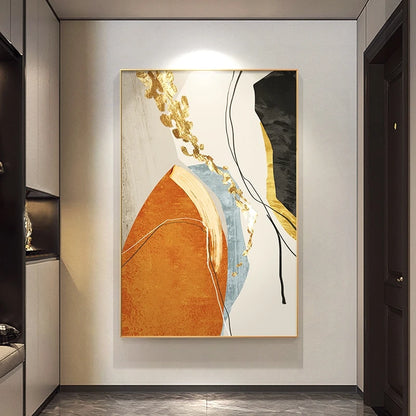 Hand-Painted Abstract Oil Canvas Art