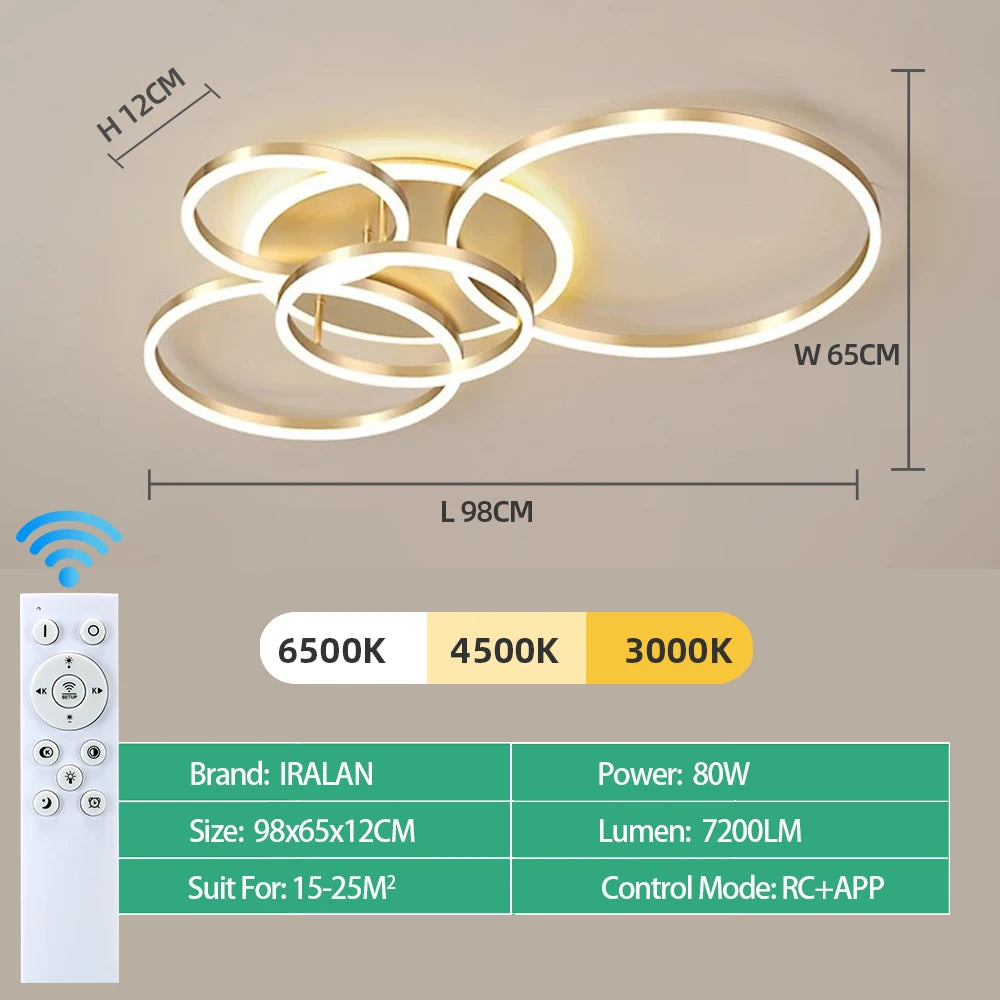 Modern Indoor LED Ceiling Chandelier