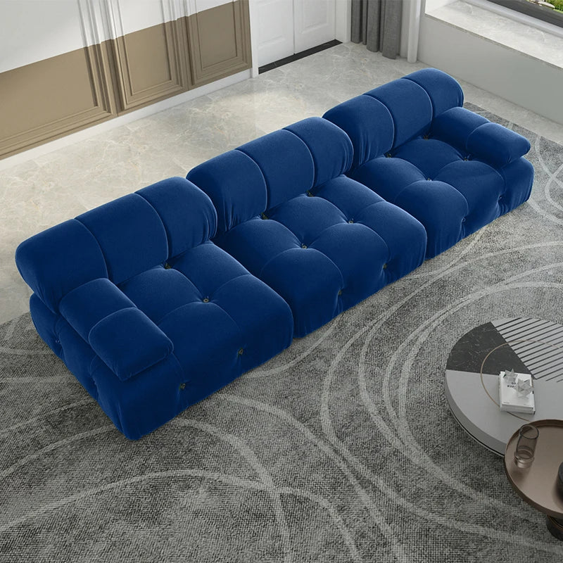 Modern Velvet Sectional Sofa-104/Inch