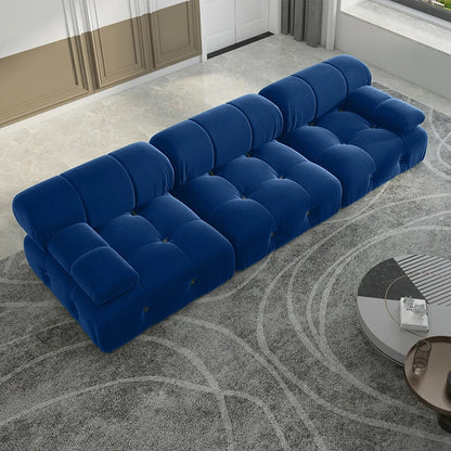 Modern Velvet Sectional Sofa-104/Inch