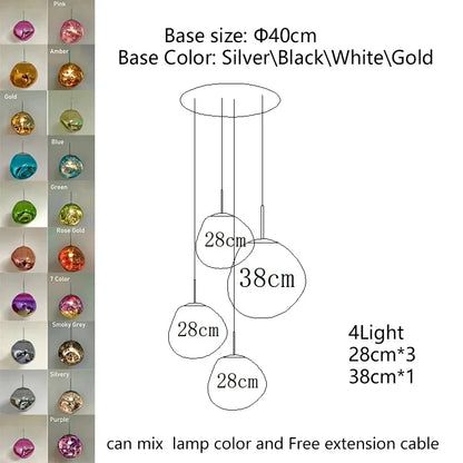 Modern Lava LED Pendant Lamp