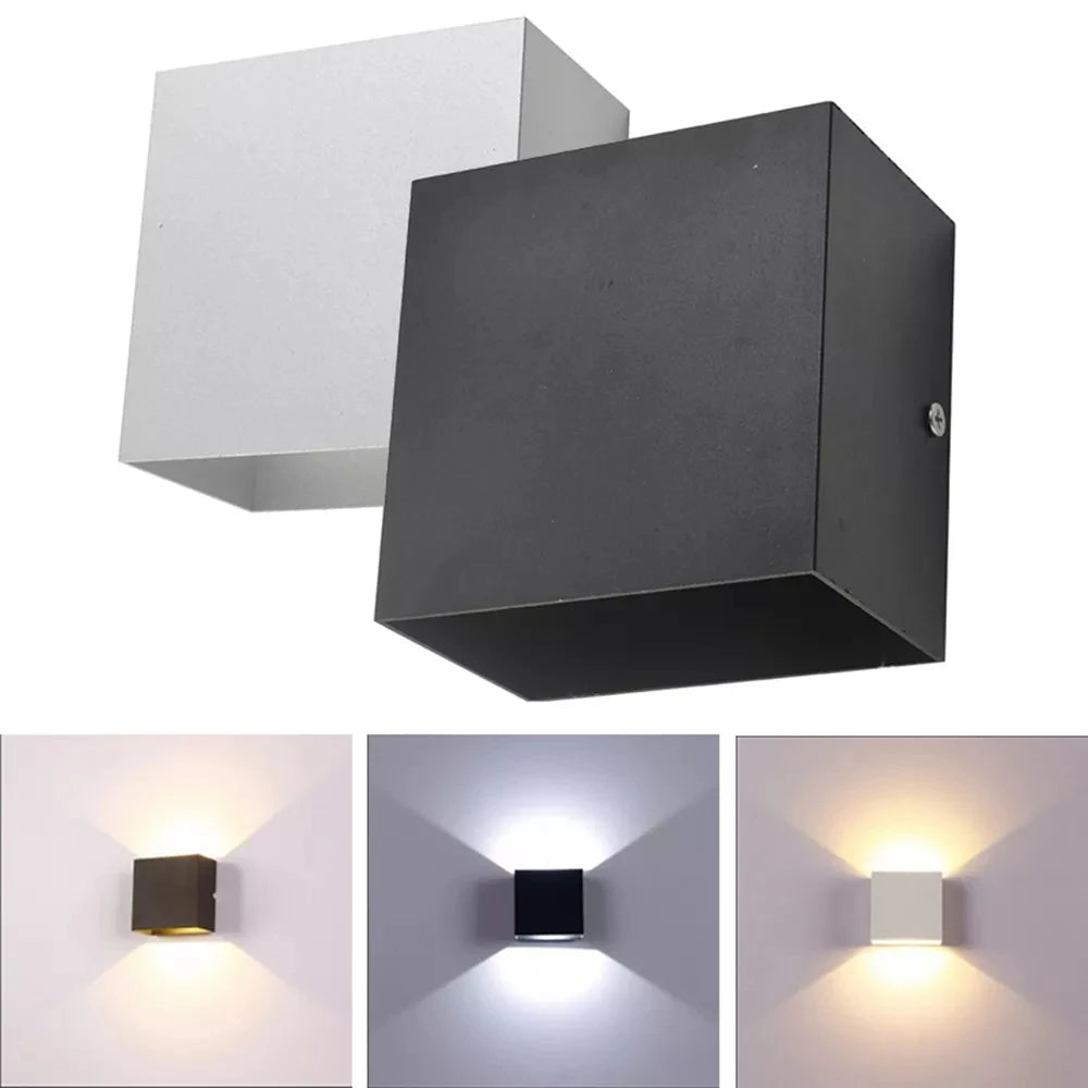 Aluminum Cube LED Wall Sconce – Indoor Light