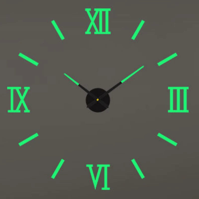 3D DIY Luminous Wall Clock