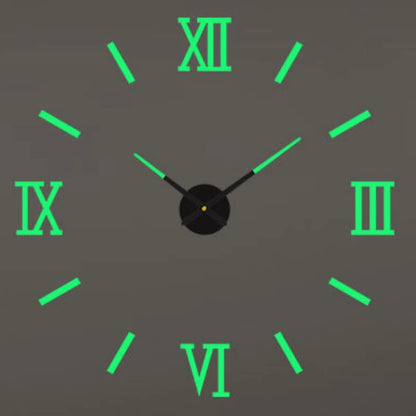 3D DIY Luminous Wall Clock