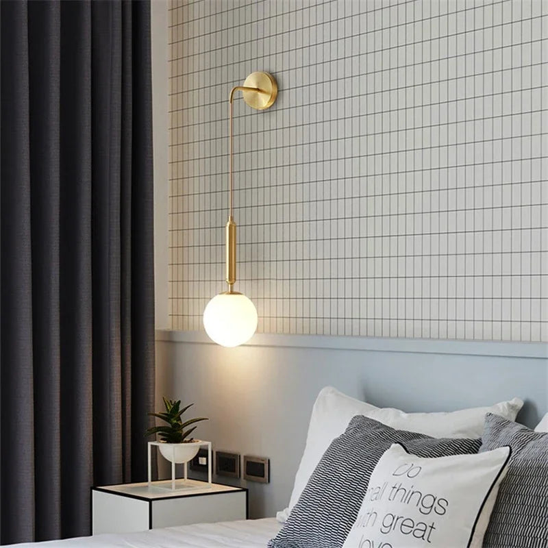 Modern Nordic Glass LED Wall Lamp