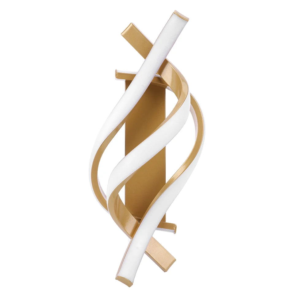 18W Curved LED Wall Sconce – Modern Bedside Light