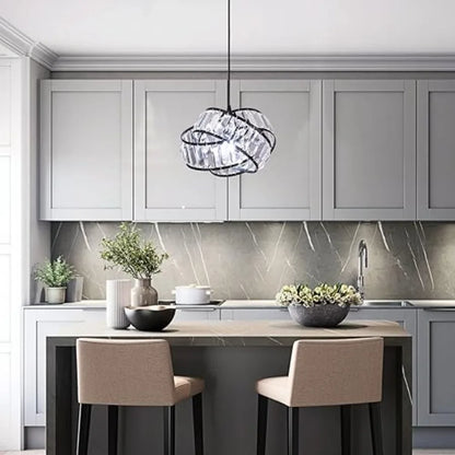 Modern Crystal Ring Chandelier
