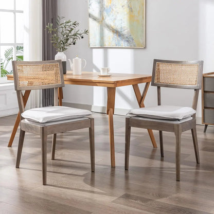 Farmhouse Linen Dining Chairs (Set of 2)