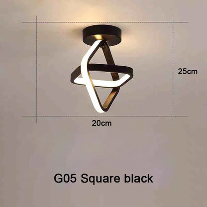 Creative Double Ring LED Ceiling Lamp
