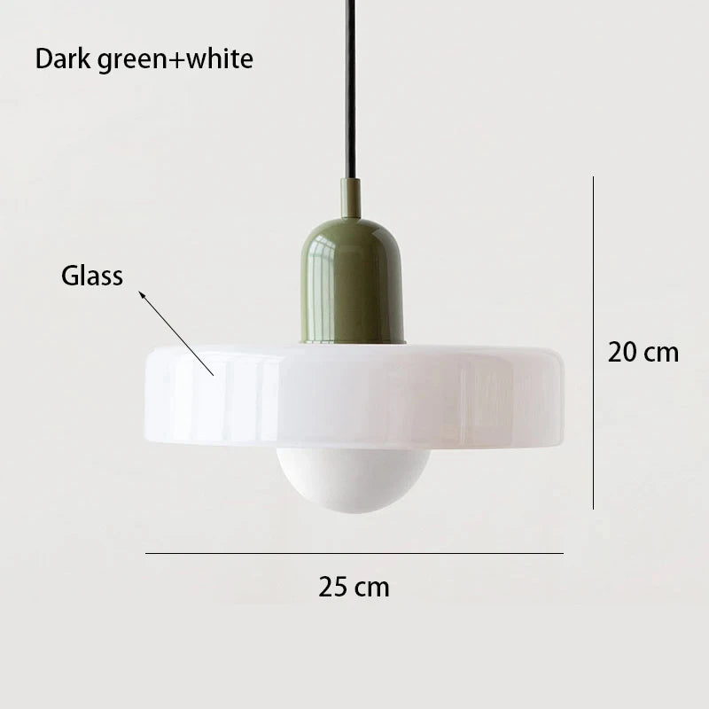 Modern Bauhaus Glass Pendant Light