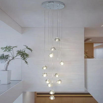 Crystal Water Drop LED Pendant Chandelier